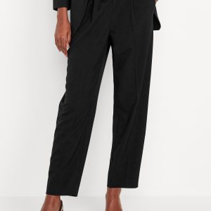 High-Waisted Billie Straight Ankle Trouser