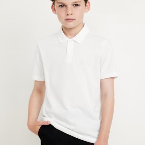 School Uniform Jersey Polo Shirt for Boys