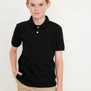 School Uniform Pique Polo Shirt for Boys