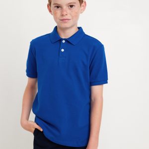 School Uniform Pique Polo Shirt for Boys
