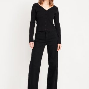 High-Waisted Wow Wide-Leg Jeans