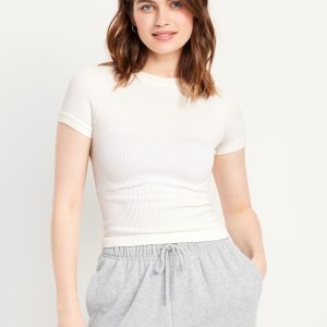 Exhale Seamless Fitted Rib T-Shirt