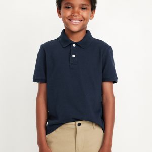 School Uniform Pique Polo Shirt for Boys