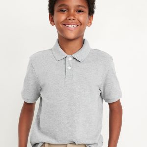 School Uniform Pique Polo Shirt for Boys