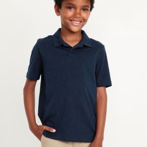 School Uniform Jersey Polo Shirt for Boys