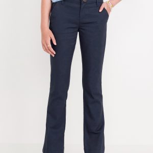 School Uniform Bootcut Pants for Girls
