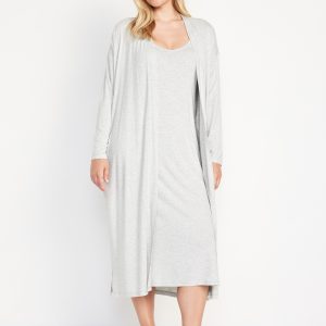 Maternity Robe and Nursing Nightgown Set