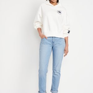 Mid-Rise Wow Boyfriend Straight Jeans