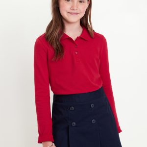 Uniform Pique Polo Shirt for Girls
