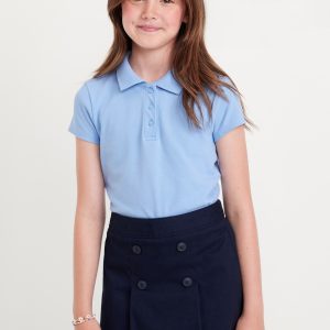 Uniform Pique Polo Shirt for Girls