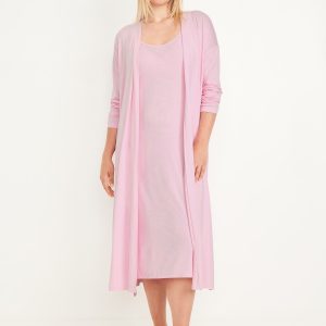 Maternity Robe and Nursing Nightgown Set