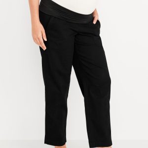 Maternity Rollover Waist Pulla Utility Pants