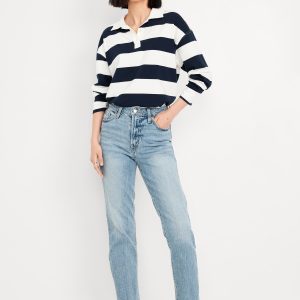 High-Waisted OG Straight Ankle Jeans