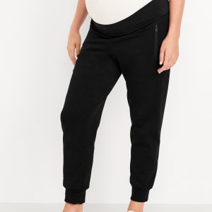 Maternity Dynamic Fleece Rollover Waist Joggers
