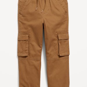 Functional Drawstring Cargo Jogger Pants for Toddler Boys