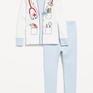 Unisex Doctor Costume Pajama Set for Toddler & Baby