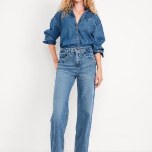 Extra High-Waisted Wide-Leg Jeans