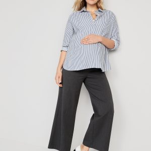 Maternity Full-Panel Pixie Wide-Leg Pants