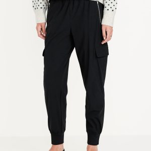 High-Waisted SleekTech Cargo Joggers
