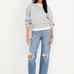 High-Waisted OG Loose Ripped Jeans