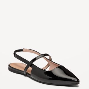 Pointed Toe Slingback Flats