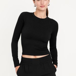 Exhale Seamless Fitted Rib T-Shirt