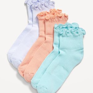Ruffled Athletic Socks 3-Pack