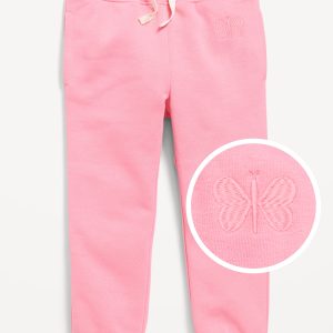 Printed Cinched-Hem Jogger Sweatpants for Toddler Girls