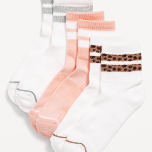 Athletic Quarter Crew Sock 3-Pack for Women