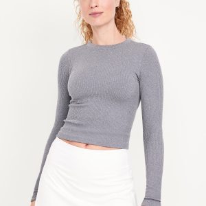 Exhale Seamless Fitted Rib T-Shirt