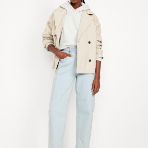 High-Waisted Barrel Ankle Jeans