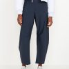 High-Waisted SleekTech Barrel Ankle Pants