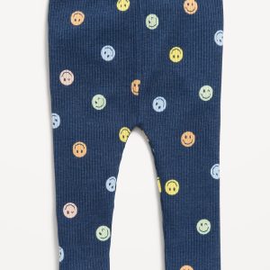 Printed Rib-Knit Leggings for Baby