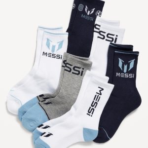 Messi™ Gender-Neutral Crew Socks 6-Pack for Kids