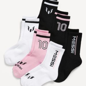 Messi™ Gender-Neutral Crew Socks 6-Pack for Kids