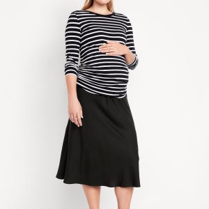 Maternity A-Line Midi Skirt