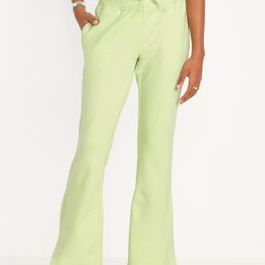Mid-Rise Flare-Leg Fleece Sweatpants for Girls
