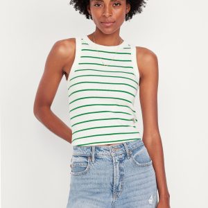 Snug Striped Tank Top