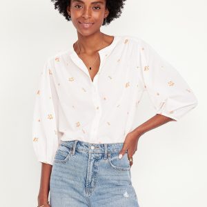 Button-Down Floral Shirt