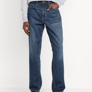 Structured Straight Non-Stretch Jeans