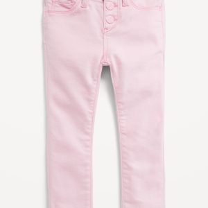 High-Waisted Rockstar 360° Stretch Button-Fly Jeggings for Toddler Girls