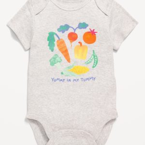 Unisex Short-Sleeve Bodysuit for Baby