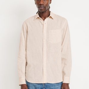 Classic Fit Linen-Blend Shirt