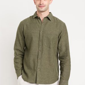 Classic Fit Linen-Blend Shirt