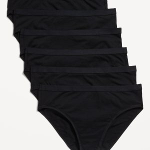 High-Waisted Everyday Cotton Underwear 6-Pack
