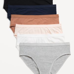 High-Waisted Everyday Cotton Underwear 6-Pack