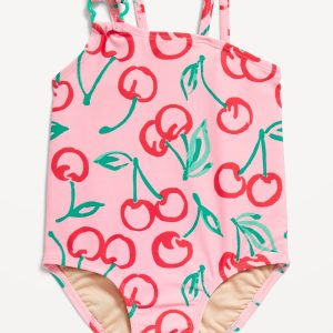 Printed One-Piece Swimsuit for Toddler Girls