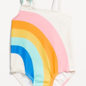 Printed One-Piece Swimsuit for Toddler Girls