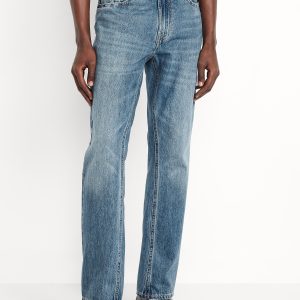 Structured Straight Non-Stretch Jeans