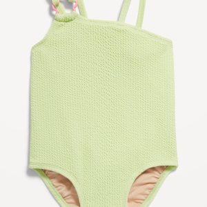Textured Asymmetric One-Piece Swimsuit for Toddler & Baby